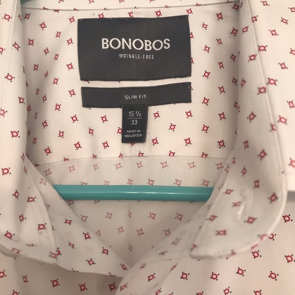 Men’s Bonobos Slim Fit Cotton Shirt - 15.5 / 33 - Picture 1 of 7